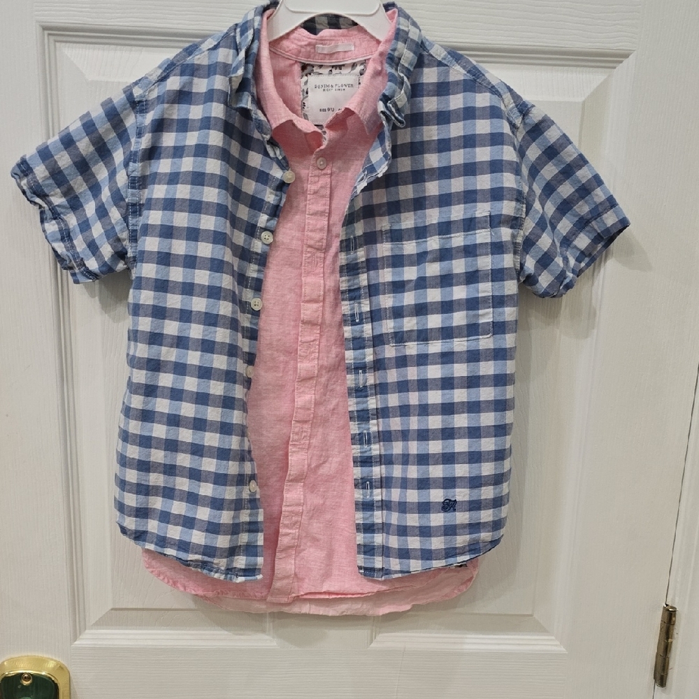 Kids 2PK button Down Shirts 8/10